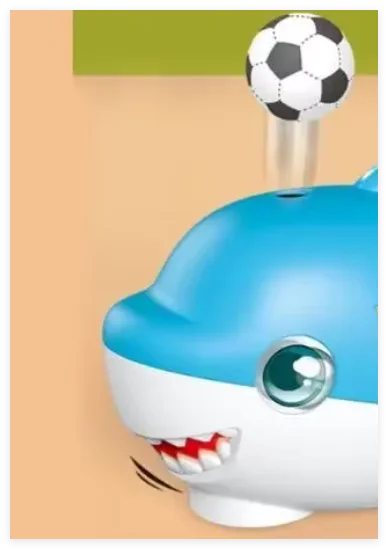 Balle de soufflage électrique, balançoire automatique, boule flottante, requin mobile avec musique et lumière, jouet interactif, cadeau d'anniversaire pour enfant