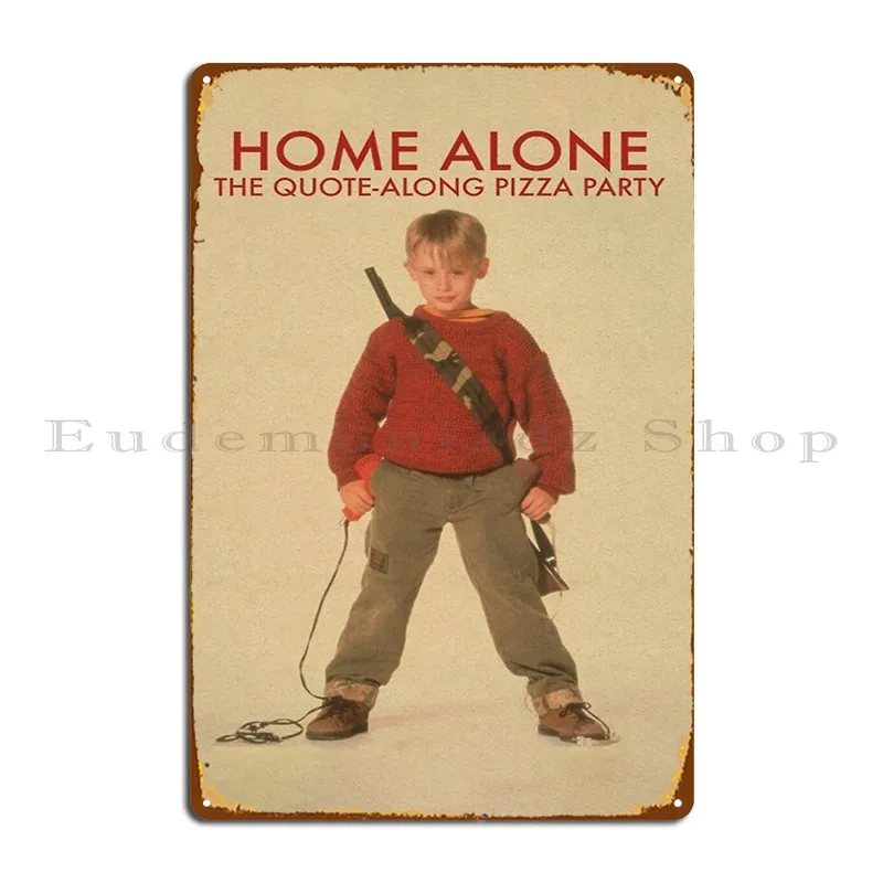 

Домашний плакат из коллекции 1990 года, металлический плакат с надписью «Home Alone» для гостиной, дизайн детской стены