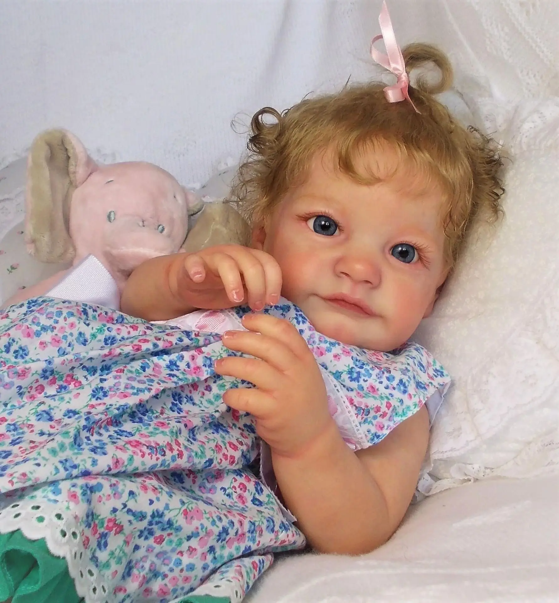 60 cm wiedergeborene Babypuppe, weicher Körper, Silikon, realistisches Baby Alive, lebensechte Neugeborene, echte Kleinkindpuppe für Mädchen, Jungen, Kinder, Geschenk