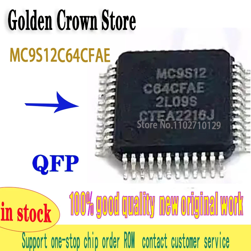 1 unidad/lote MC9S12C64CFAE MC9S12C64 9S12C64 LQFP-48 nuevo original en stock