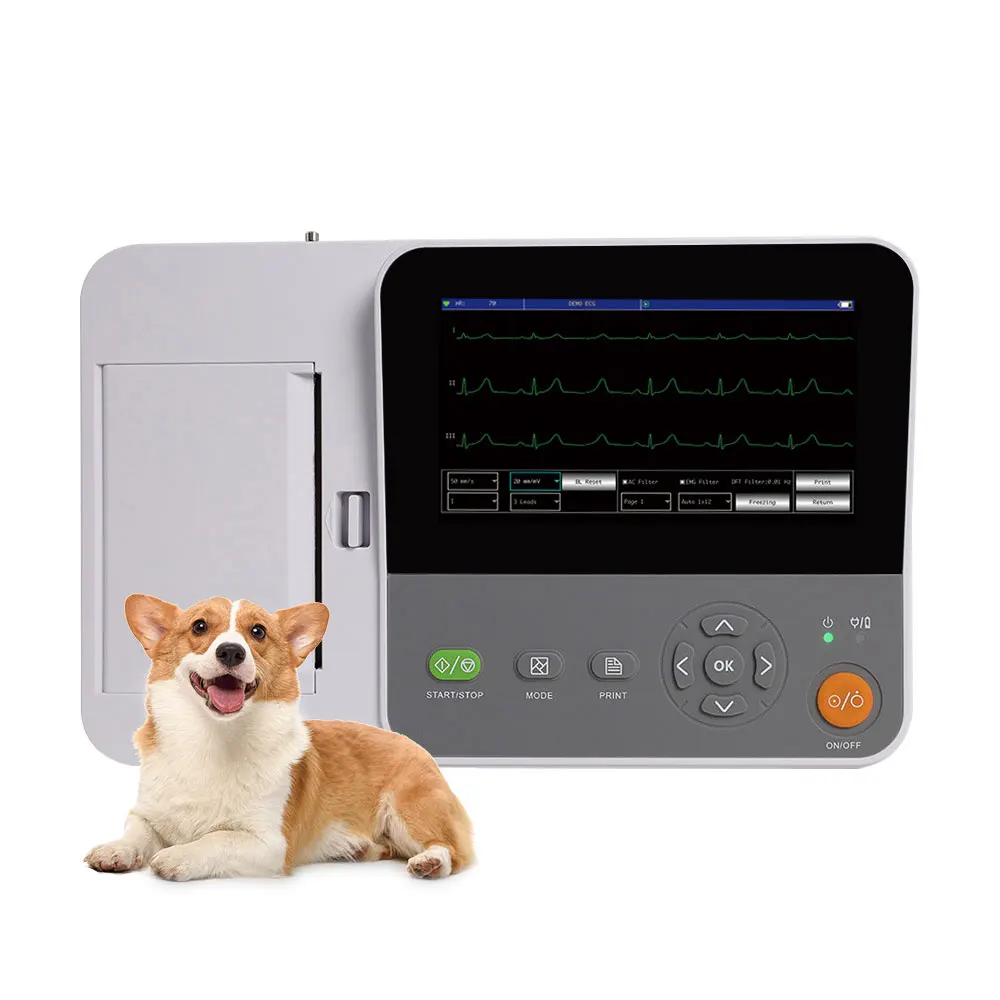 CONTEC E6 VET  Veterinary ECG Machine Price Six Channel 12 Leads Animals Vet ECG Monitor