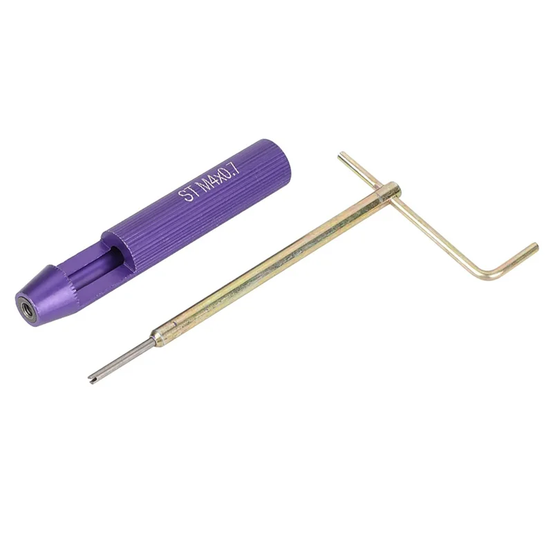 Kit de reparo métrico de caçador de rosca fresca, conjunto de helicoil de aço inoxidável M4 X 2D com 50 inserções roscadas