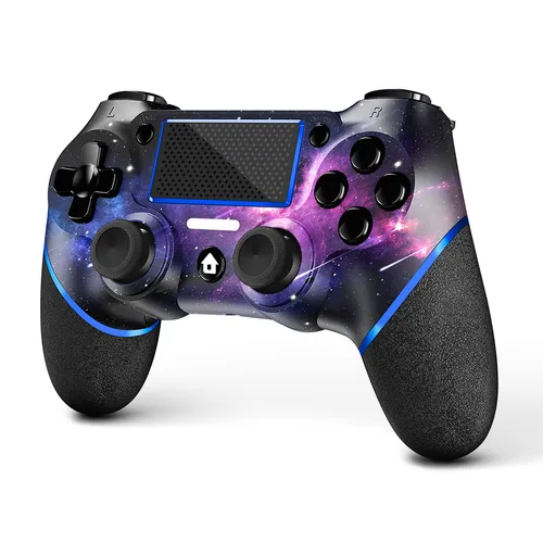 AceGamer Gamepad inalámbrico para controlador PS4, con cable USB C/dobles motores/giroscopio de 6 ejes/conector de audio de 3,5 mm/función de panel táctil