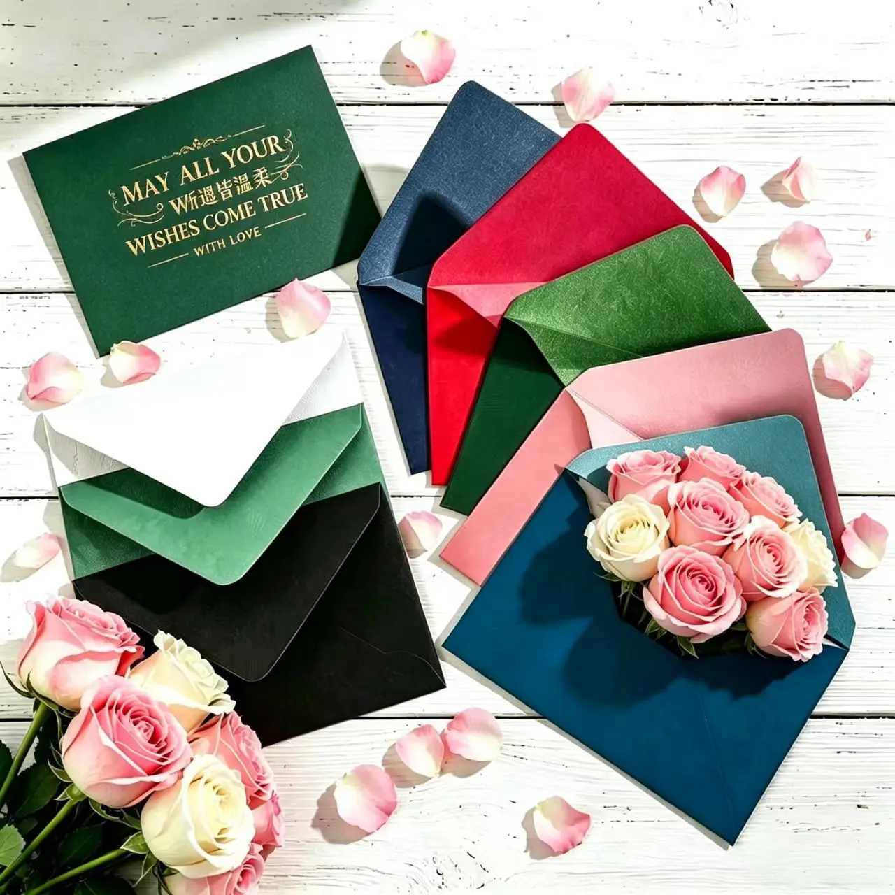 20PCS Thickened Touch Paper Envelope Invitation Teachers' Day Postcard File Bag Halloween Letter Paper Envelope
