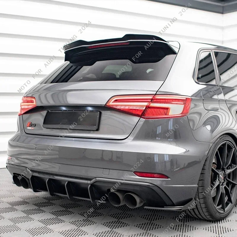 Tylny spojler MAXTON Style do Audi S3 / A3 S-Line Sportback 8V Facelift 2016-2019 Tuning tylnego spojlera dachowego bagażnika samochodowego
