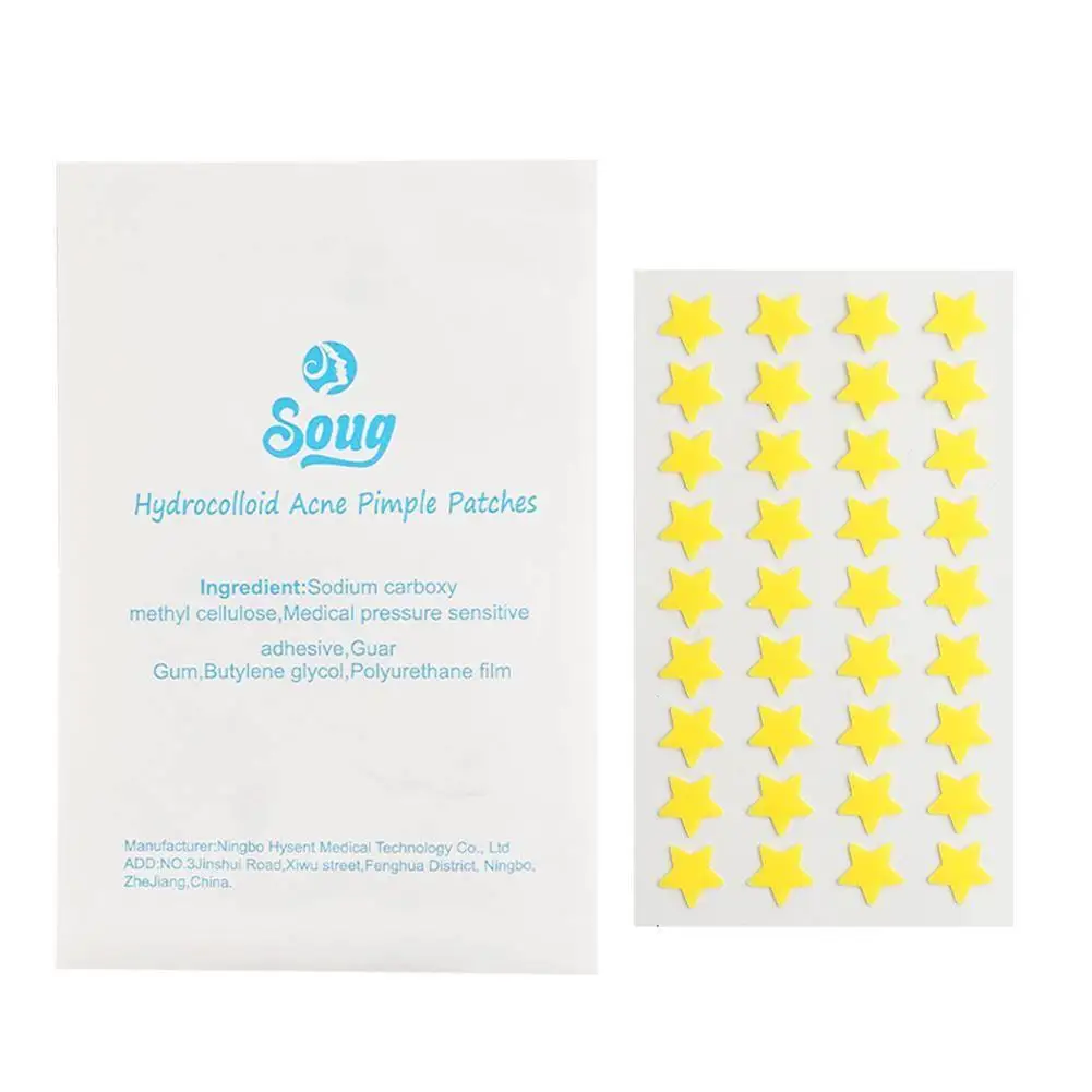 SOUG Acne Pimple Patch Cute Star Acne Care Patch Face Skin Care Repair Acne Healing Absorbing Spot Stickers 18/24/26PCS