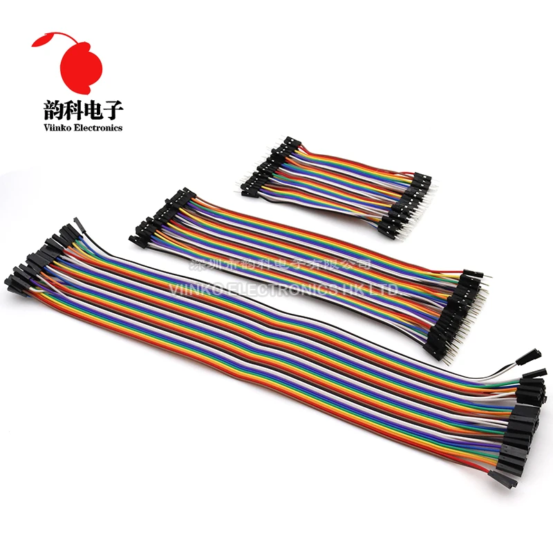 Dupont Line 10CM 20CM 30CM 40Pin Male to Male + Male to Female and Female to Female Jumper Wire Dupont Cable for Arduino DIY KIT