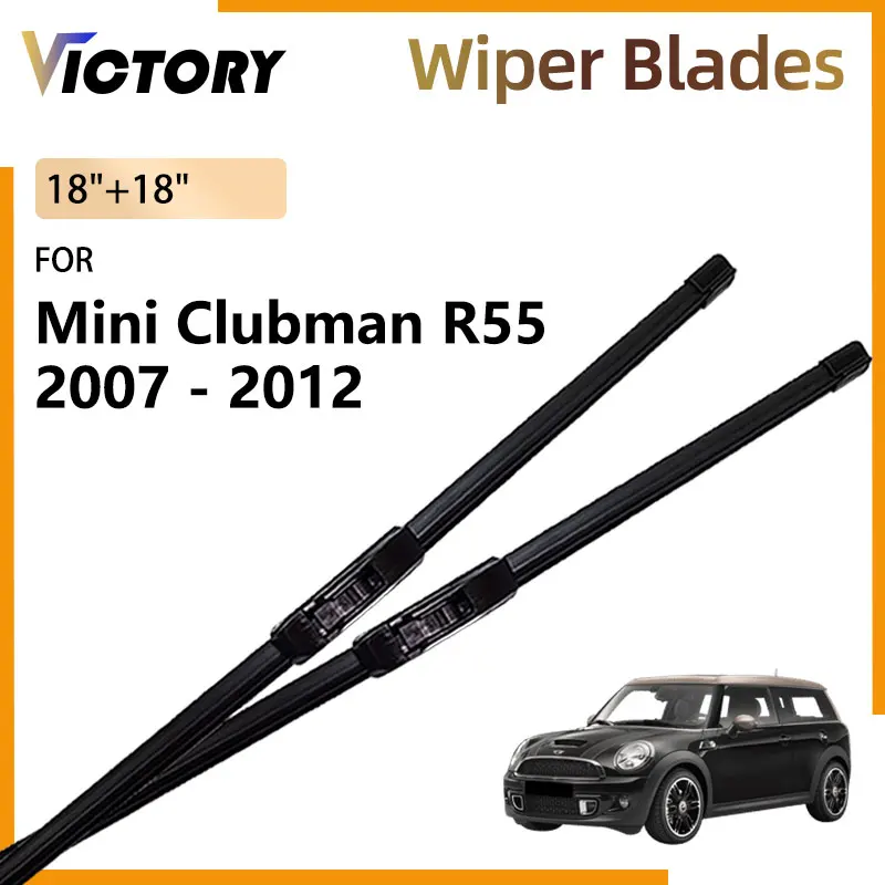 Dla Mini Clubman R55 2007-2012 2011 2010 2009 2008 akcesoria samochodowe przedni zestaw piór wycieraczek szczotki do przedniej szyby 18 "+ 18"