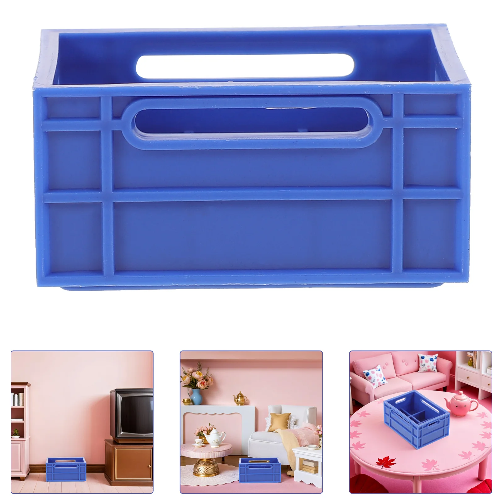 30 szt. Mini Plastikowe Skrzynki Miniaturowe Pudełka na Piwo 3x3x2cm Organizer do Przechowywania do Zabawy w Udawanie Mini Scenerii Akcesoria do Domku dla Lalek