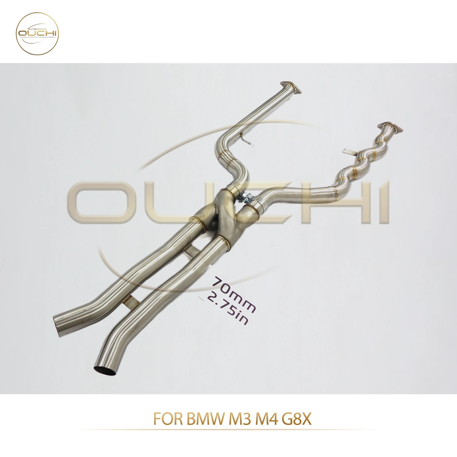 

Средняя труба OUCHI для BMW M3 M4 G8X с дизайном трубки Z, сниженное обратное давление, улучшенный крутящий момент reakcji дроссельной заслонки