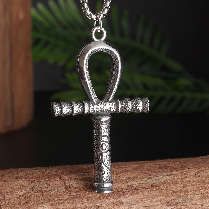 New Vintage Egyptian Guardian Eye of Horus Pendant Mens Womens Ankh Cross Necklace Fashion Amulet Jewelry Gift