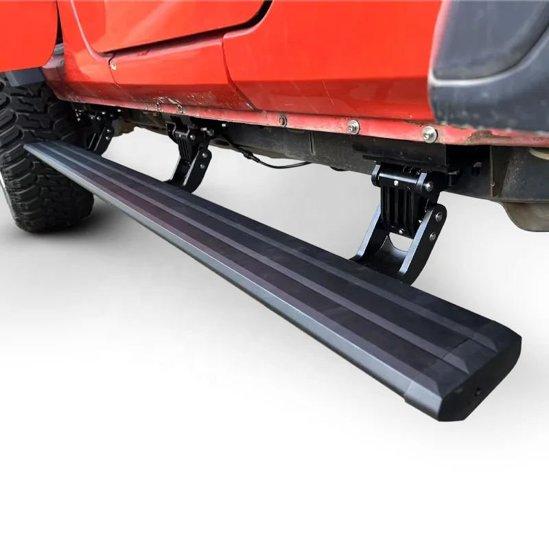 

Factory Custom Full Set Sports Aluminum Alloy Electric Side Steps Screw Fixing for Wrangler JK JL Power Running Board