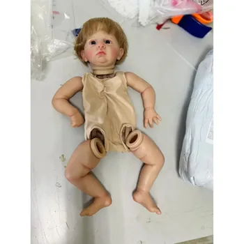 24 inch reborn baby kit Cameron baby makeup handmade already painted with many detailed veins 3D skin Bebe reborn kit