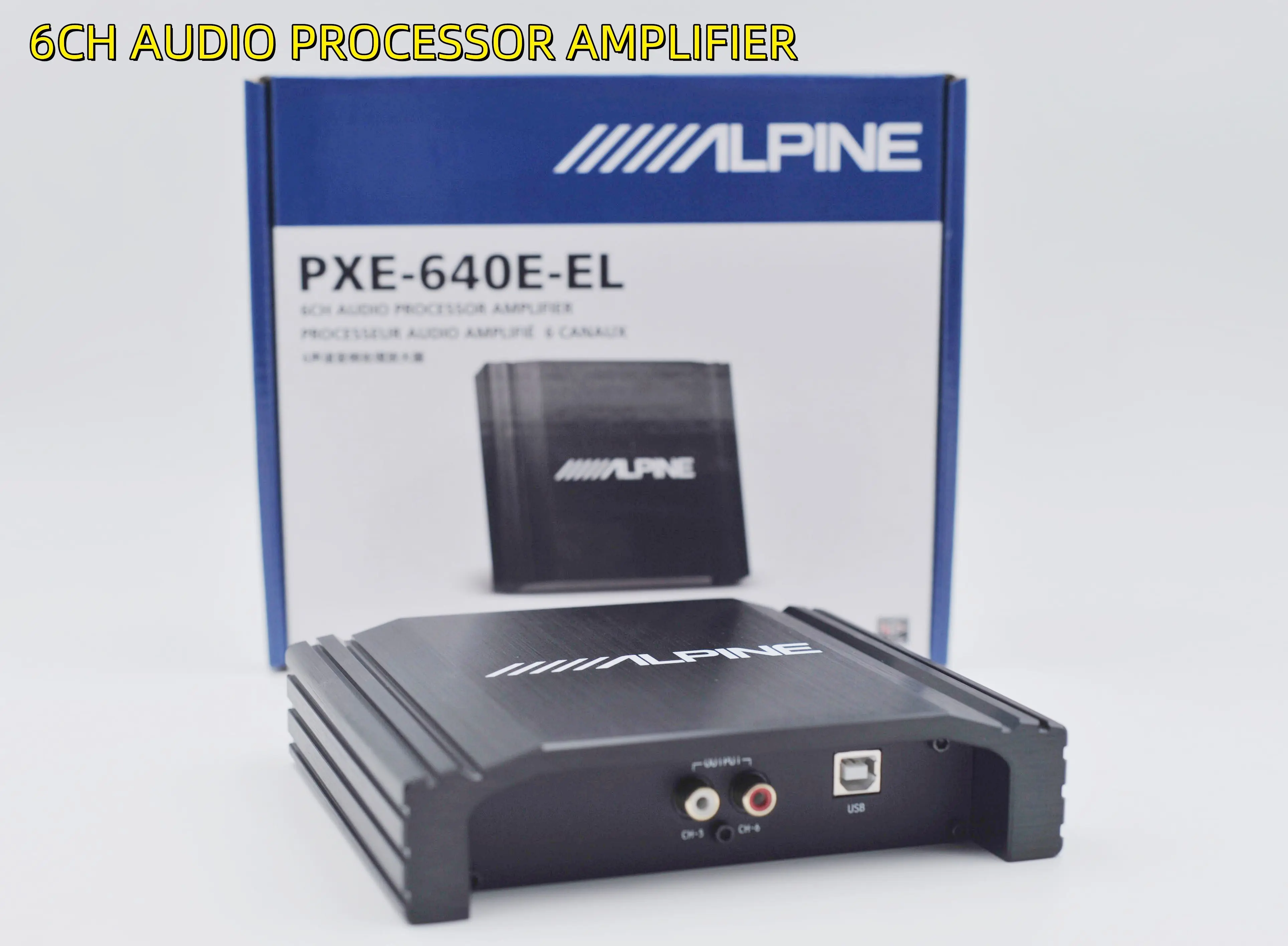 ALPINE Car Audio 6-channel Audio RCA Built-in 4-channel High Level 15-segment EQ Bluetooth Power Amplifier Audio Processor