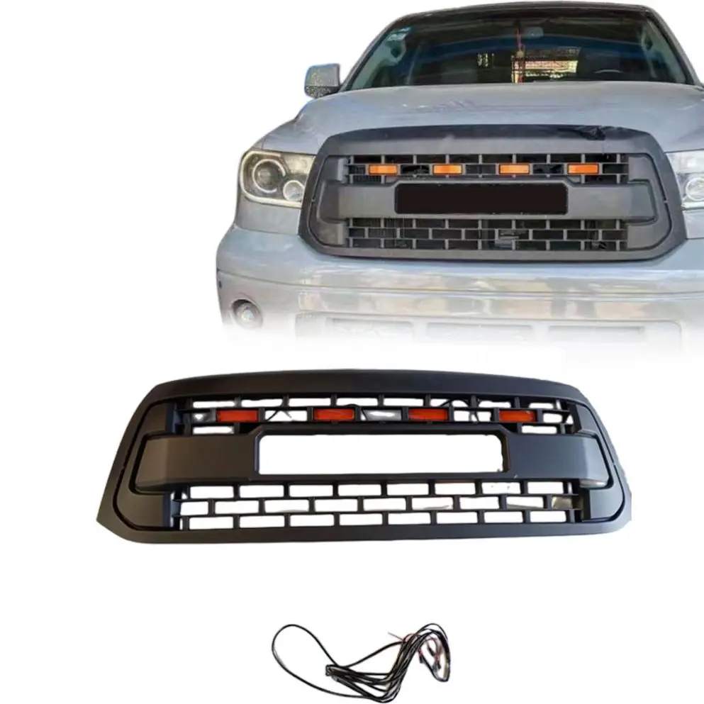 Gobison New Design 2009-2013 Accessories Front Bumper Grill Grille With Light for TOYOTA Tundra Car Grille