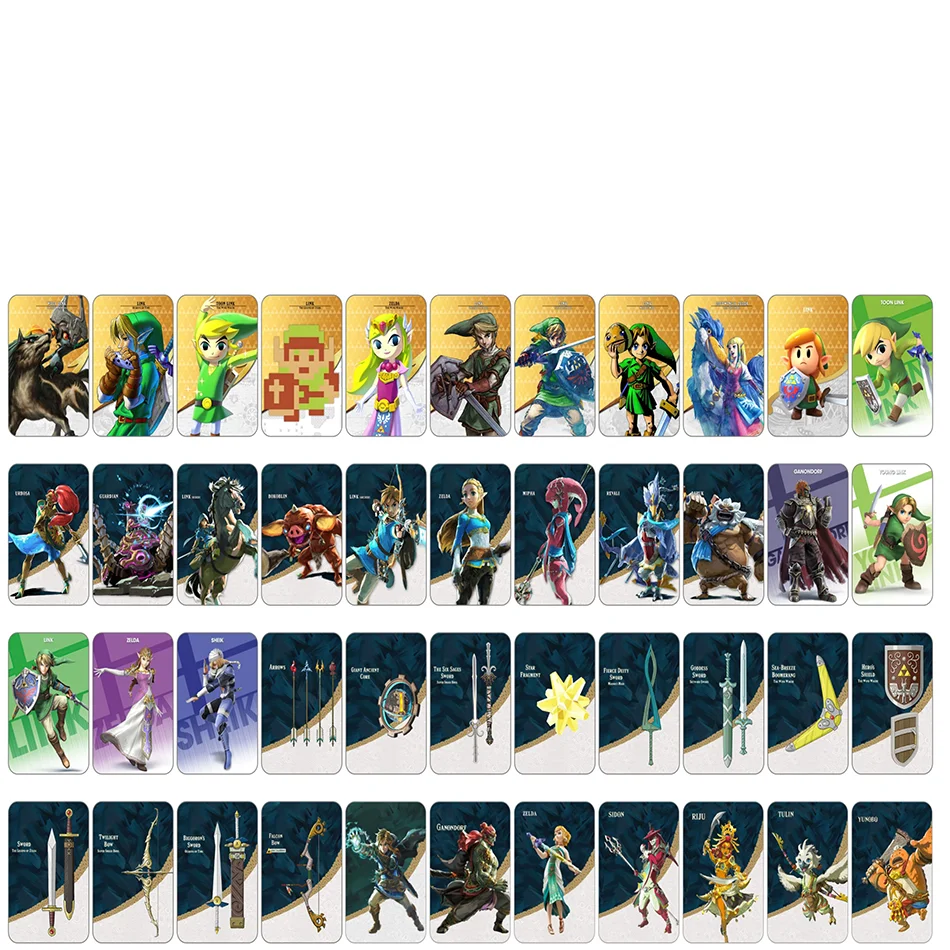 zeldas amxxbo card zelda breath of the wild amibo card Zelda Tears of the Kingdom link Princess Zelda Ganondorf amxxbo ns switch
