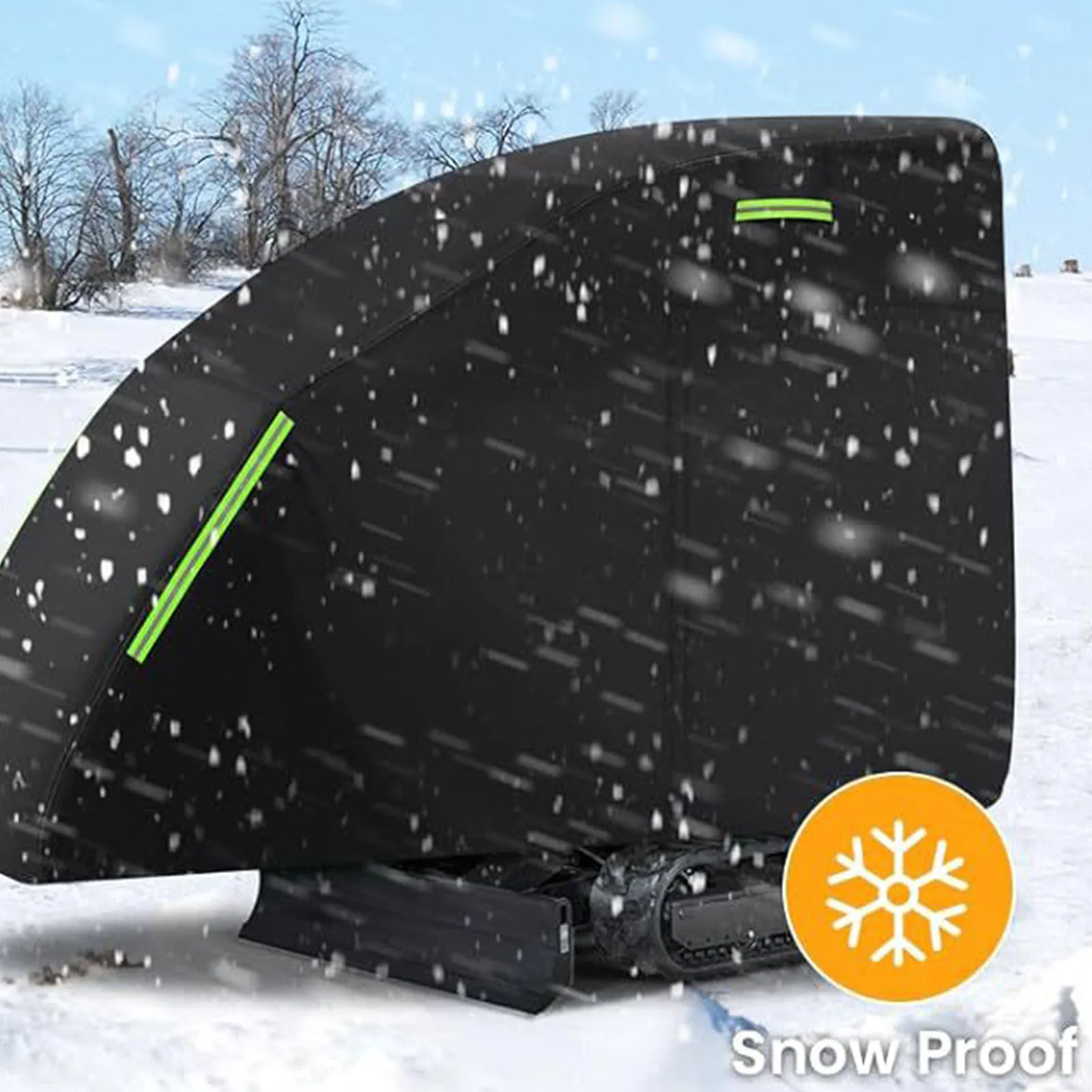 غطاء حفارة صغير مناسب لـ Bobcat E20 1760-3530lbs مقاوم للماء 210D قماش أكسفورد ملحقات خارجية بسحاب أسود #5