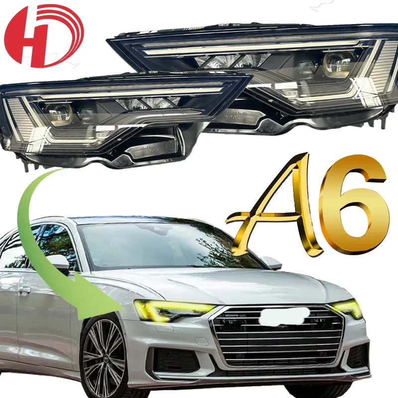 

2020 2021 2022 2023 2024 Original Headlight for Cars Audi A6 Light Lamp Auto Lighting SystemH11 H7Car Led Headlights for Audi A6