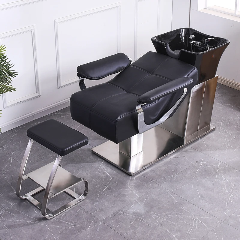 Barber shop Thai style all lying flat beauty massage head treatment bed hair salon dedicated hair salon