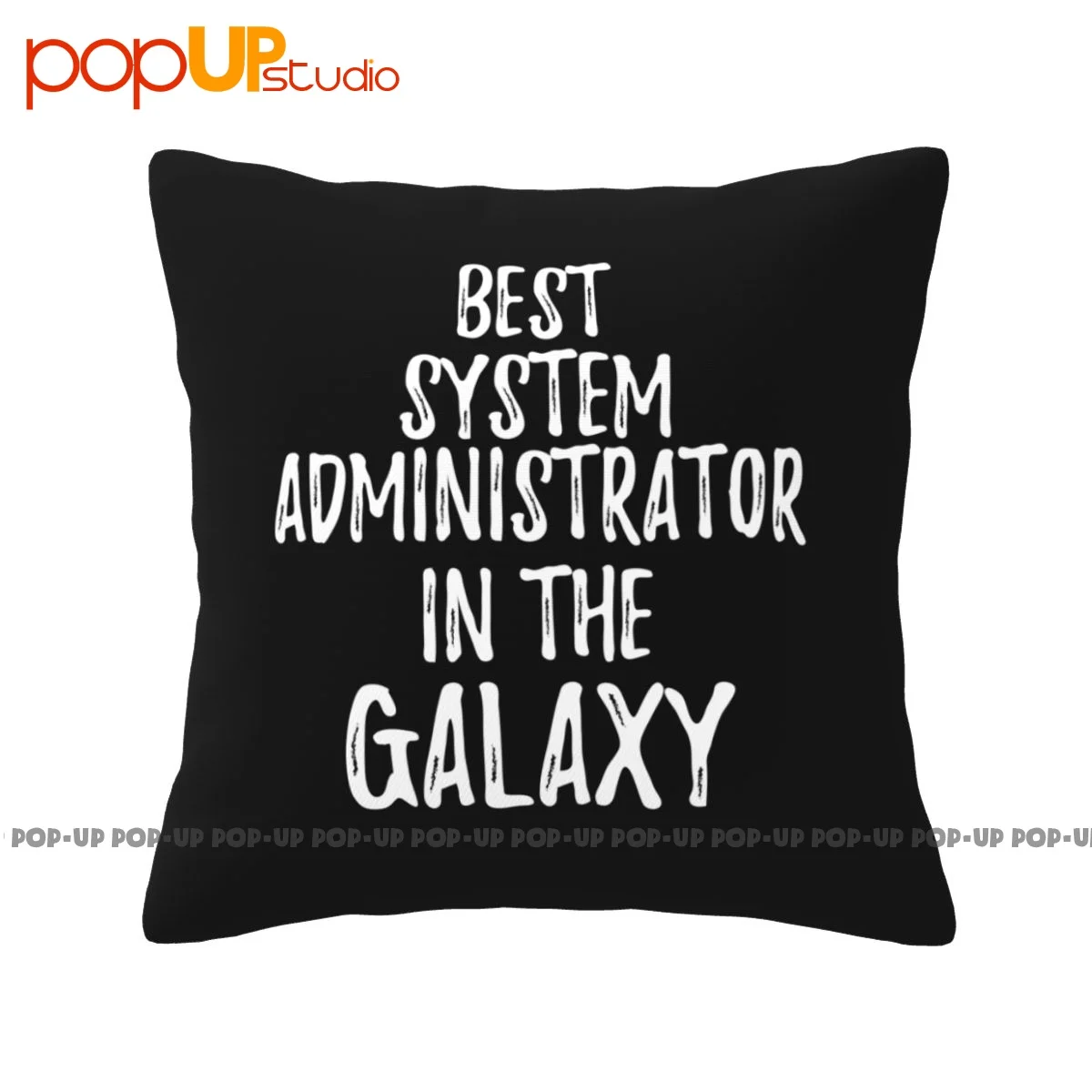 Funky Best System Administrator In The Galaxy Coworker P-89 Pillowcase Throw Pillow Cover Natural