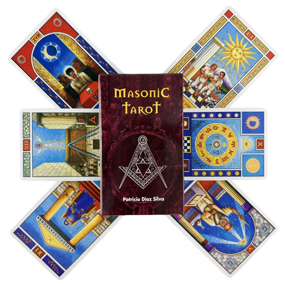 Masonic Tarot Cards A 78 Deck Oracle English Visions Divination