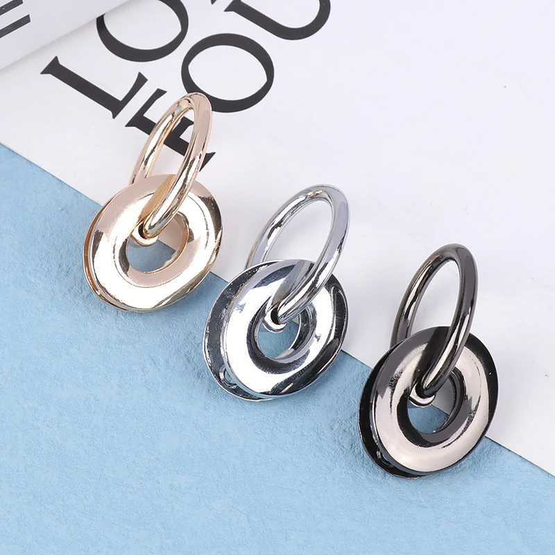 1Pc Metal Buckles Bag Side Hook Eyelet O Ring Clasp Screws Connect Handbag Handle Leather Bags Strap Belt Hardware Accessory