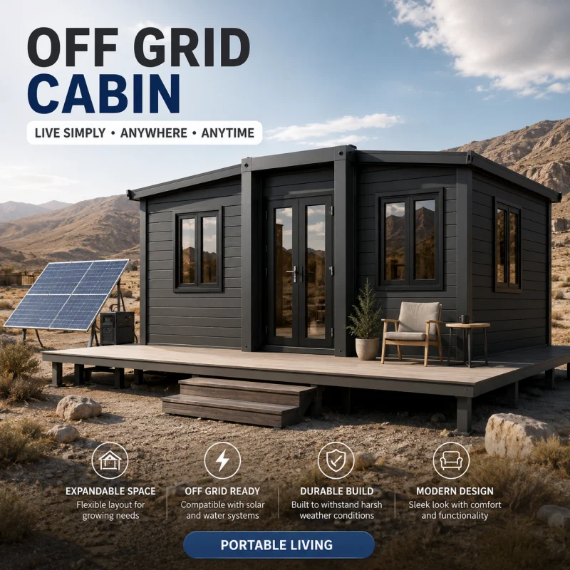 Granny Flat Prefabricated Homes 20Ft 40Ft Folding Mobile Shipping Prefab Villa Foldable Expandable Container House Price