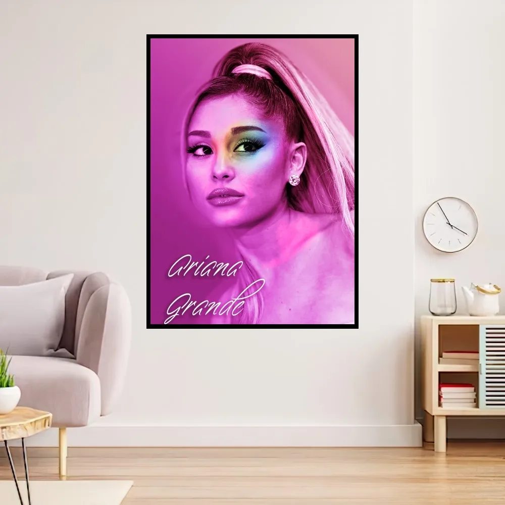 Singer A-Ariana G-Grande Poster Prints Wall Painting Bedroom Living Room Decoration Office Small