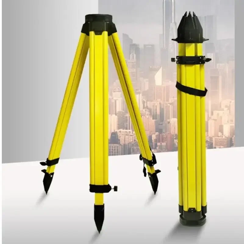 

Wooden Level Tripod Total Station Theodolite Level Tripod Surveying and Mapping Support Tools Accessories Measuring Instruments