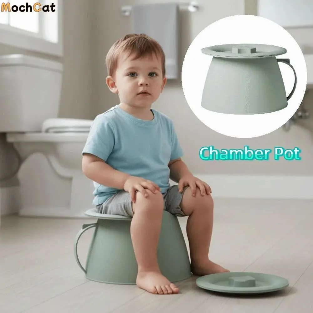 

Санитарный каминный горшок объемом 1,5 л, герметичный утолщенный портативный писсуар с ручкой, пластиковое судно для улицы