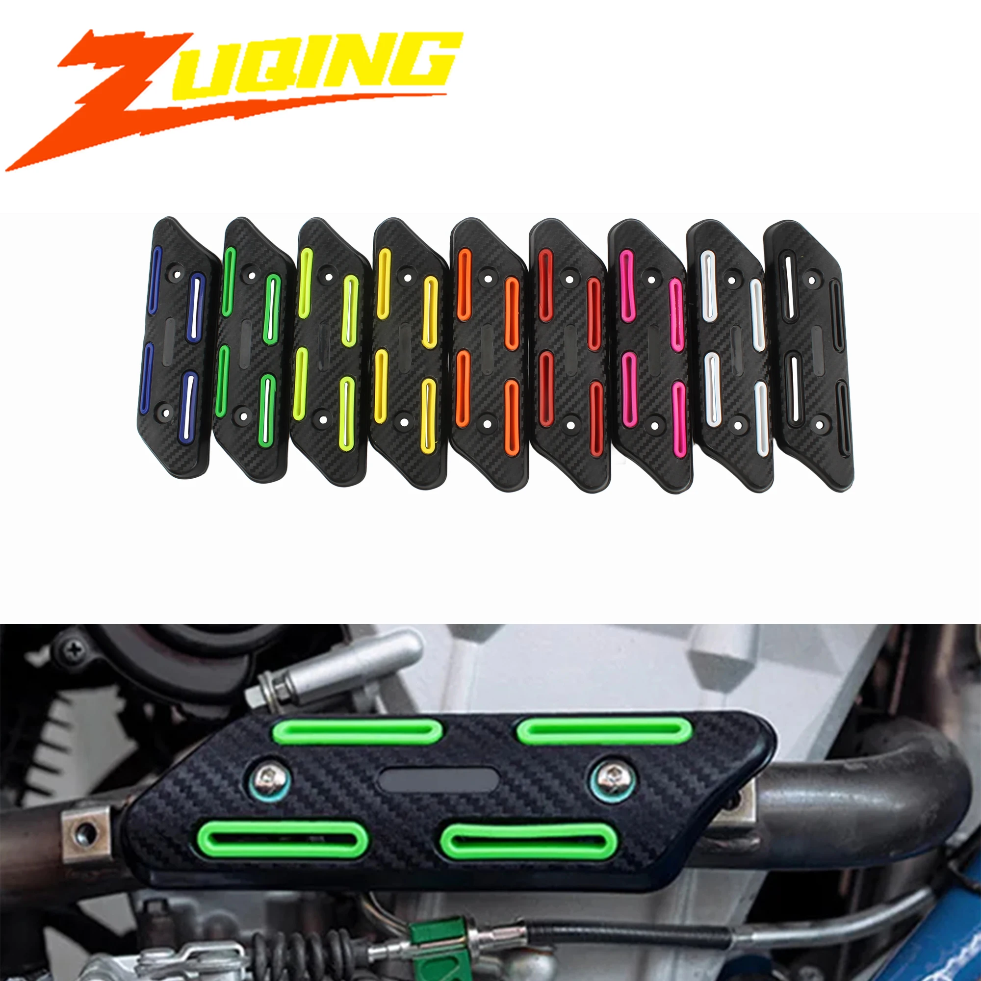 

Motorcycle Exhaust Heat Shield Cover For Scooter Dirt Bike Motocross Cafe Racer For KTM Husqvarna GASGAS Yamaha Honda Kawasaki