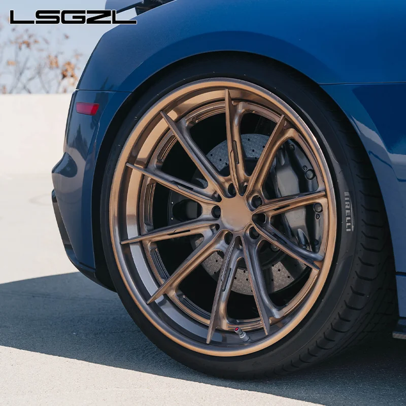 Custom Luxury Forged Monoblock 2 Piece Wheels Deep Concave Deep Dish Wheels 18 19 20 21 22 23 24 Inch 5x108 5x120 5x112 5x114.3