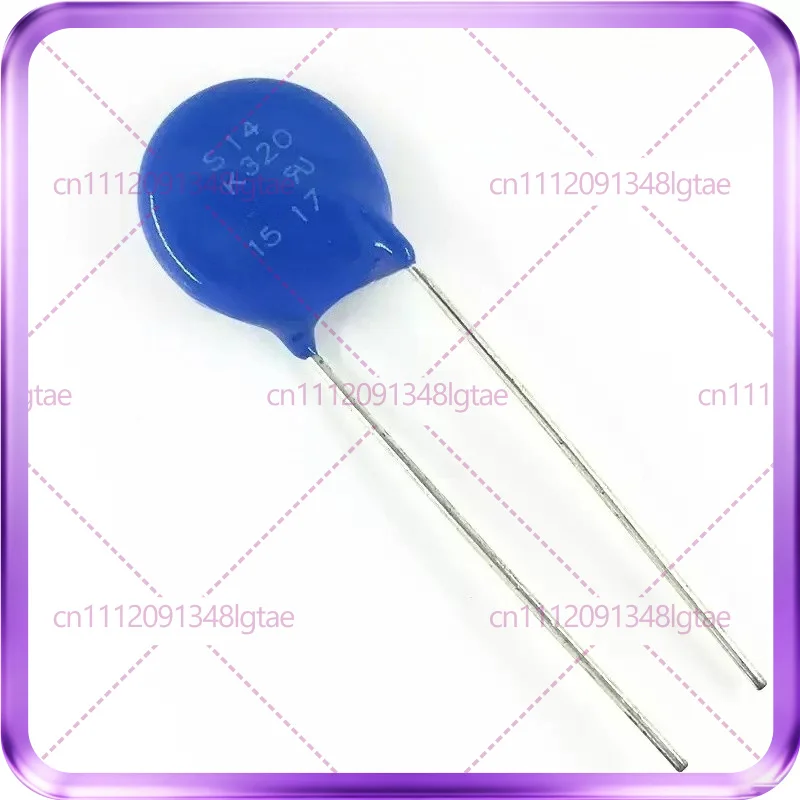 100pcs B72214S321K101 S14K320 Varistor 320V 4500A 370pF Diameter 14MM