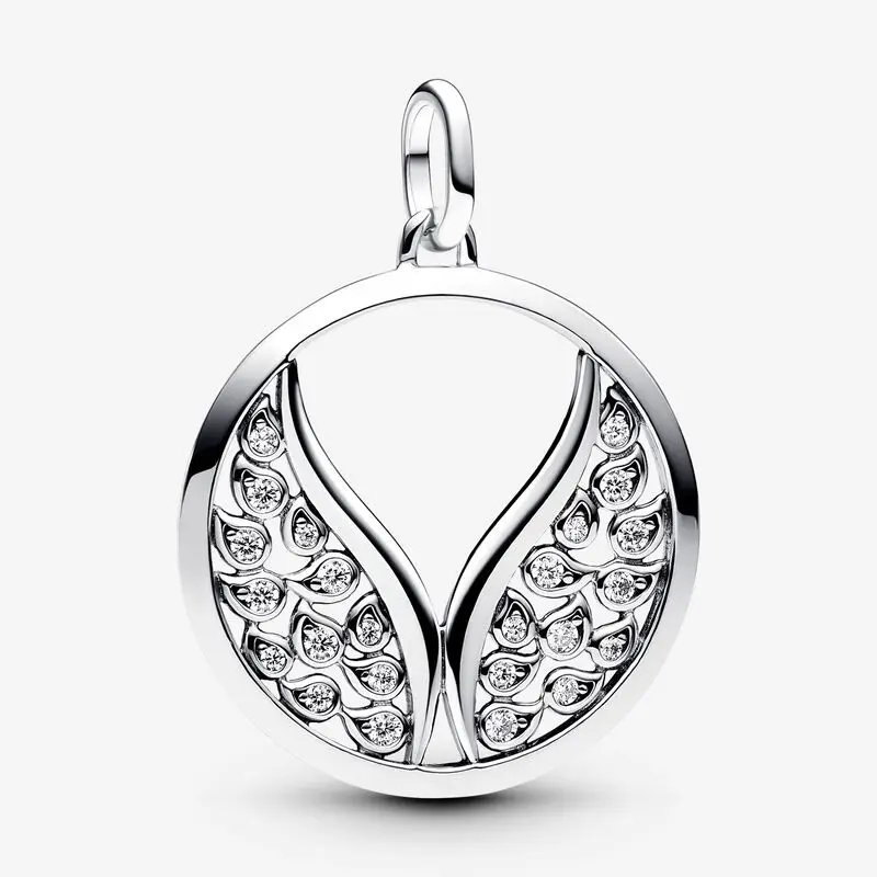 

Wings Oversized Medallion Charm 925 Sterling Silver beads Fits Original Pandora Me bracelets Jewelry Making