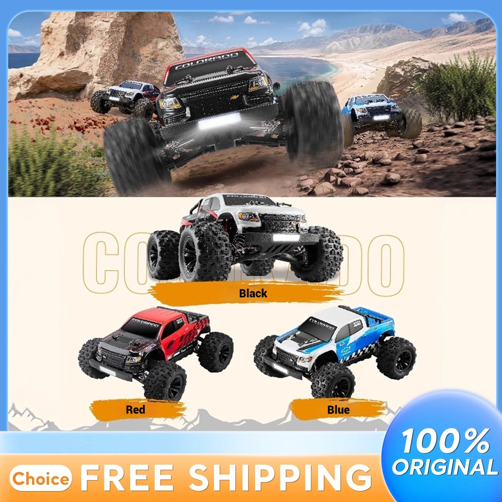 

FMS EAZYRC 1/18 Scale Brushless 4WD RC Car Remote Control Off-road Vehicle Electric Monster Truck Model Children's Toy Car
