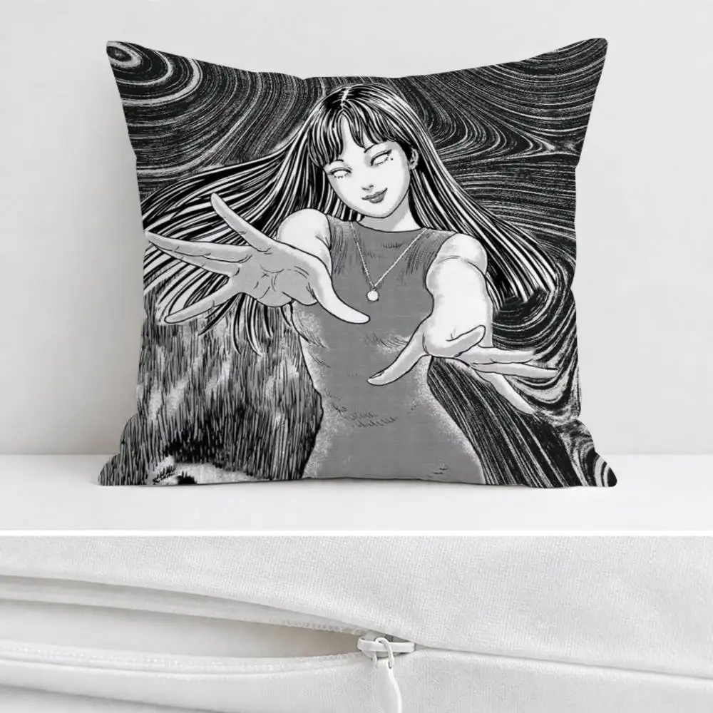 T-Tomie  Double-sided Printed Square Decorative Cushion Cover for Sofa Living Room Home Decor