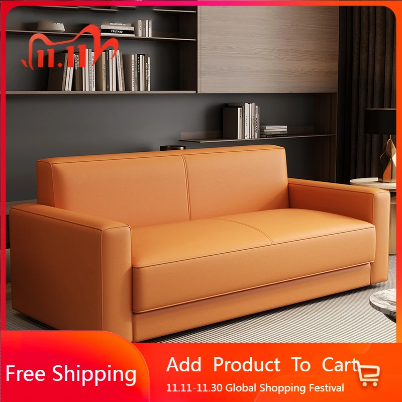 

Minimalist Conference Living Room Sofas Floor Leather Love Seat Couch Living Room Sofas Designer Corner Divano Home Furniture