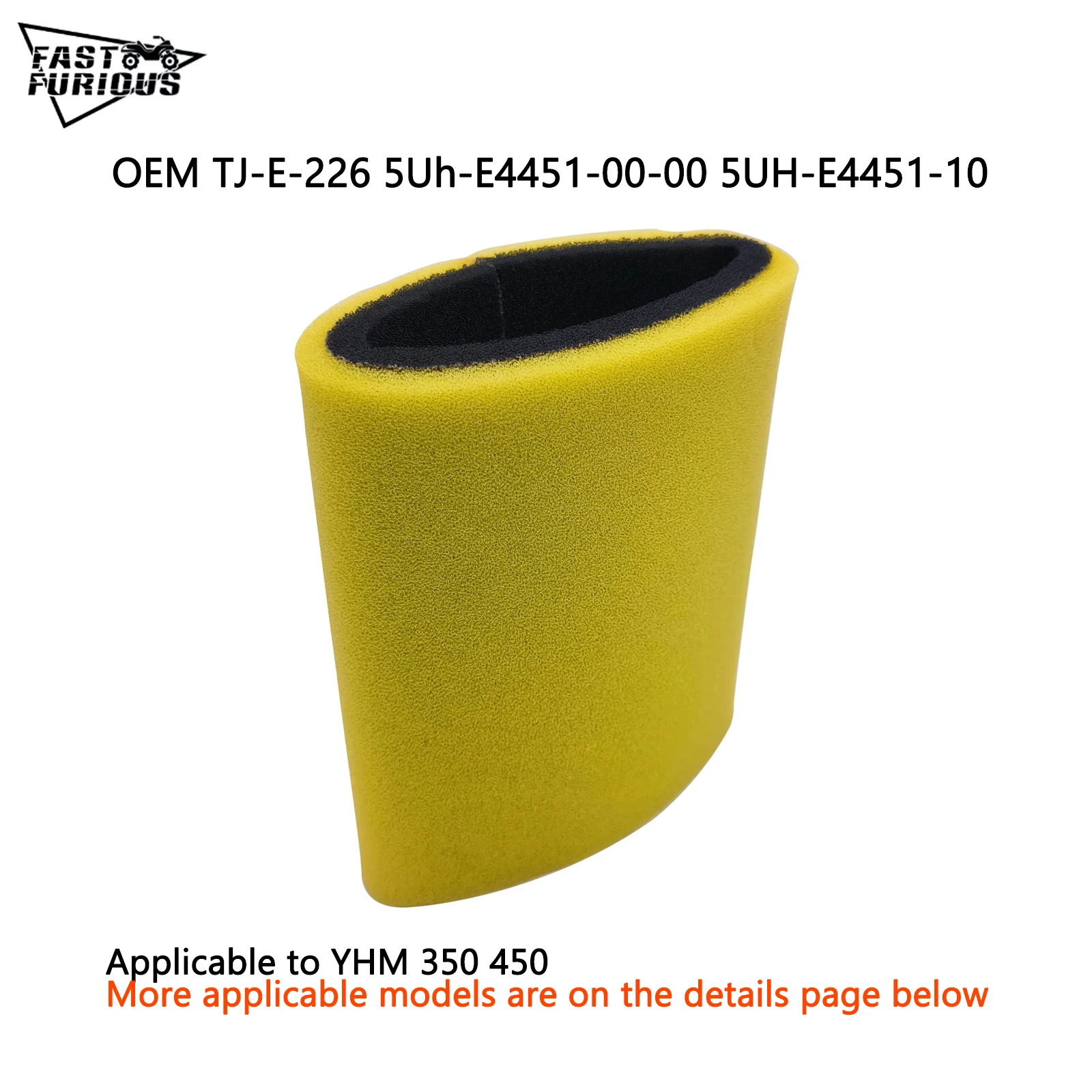 

Air Filter for Yamaha 5Uh-E4451-00-00, 5Uh-E4451-10-00 TJ-E-226,5 YMH-KL5