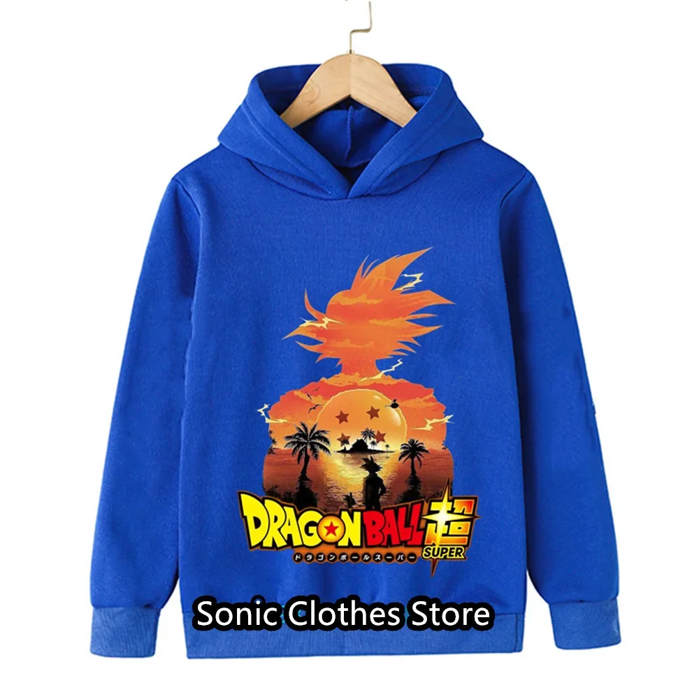 

Children Hood Hoodies Fashion Dragon Ball Z Hoodie For Kids Boys Sweatshirt Long Sleeve Coats Autumn Winter Goku Veget Clothes