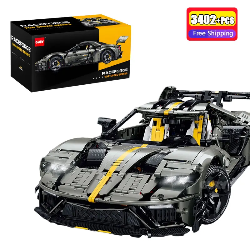 

3402PCS Technical Supercar Building Blocks City Racing Car Model Bricks Educational Construction Toys For Adults Birthday Gift