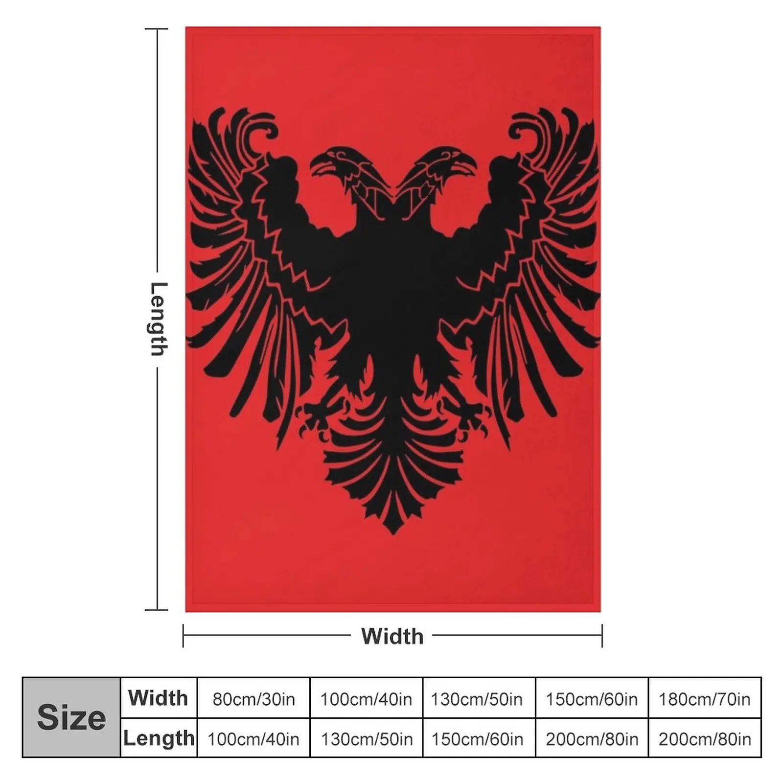 Albanian Flag Throw Blanket Kid'S Blanket Personalized Gift Retro Blankets