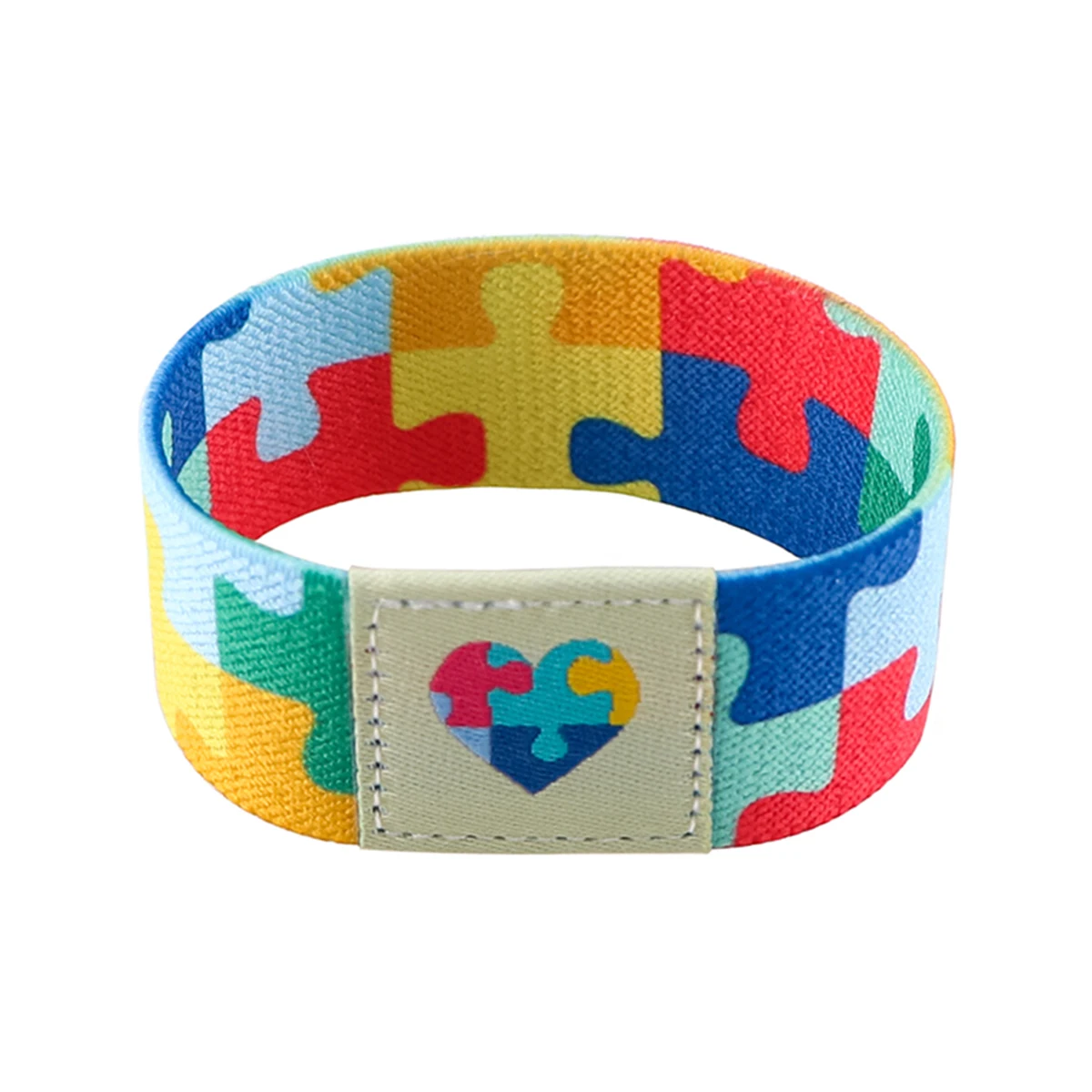 Cartoon Dogs Stretch Wristband Bracelet Men Women Children Autism Awareness Wide Band Bangles Armband Accessories