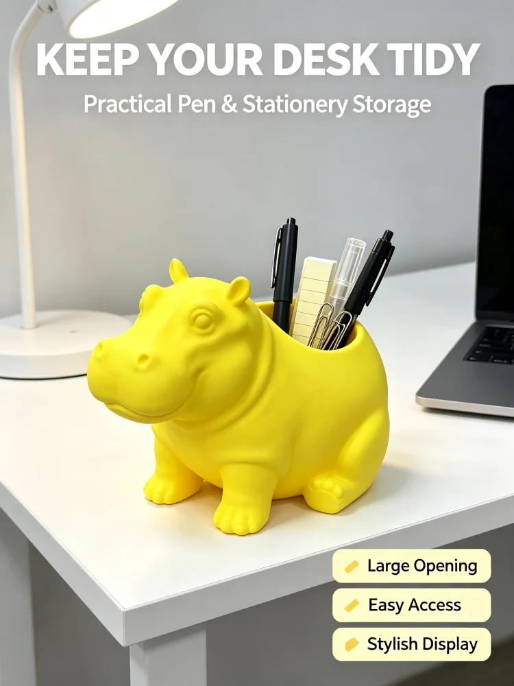Fun hippo statue desktop pen h - đánh giá và giá Stationery Office Supply Store