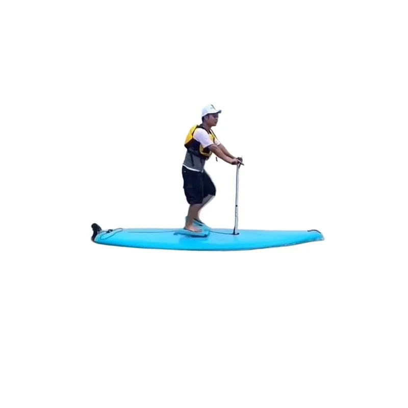 Rotomolded board with foot pedals, foot force, LLDPE board inside foam