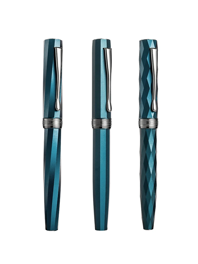 

Hongdian N11 Modern Geometry Metallic Finish Fountain Pen EF/F 0.38/0.5mm Nib Ink Pen Luxury Business Office Writing Smooth Gift