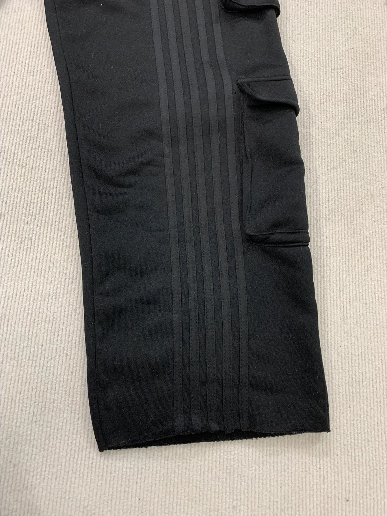 النمط الحضري الحديث المطرزة المزدوج الخصر التعادل مستقيم الساق السراويل للرجال ملابس رياضية غير رسمية السراويل الطويلة