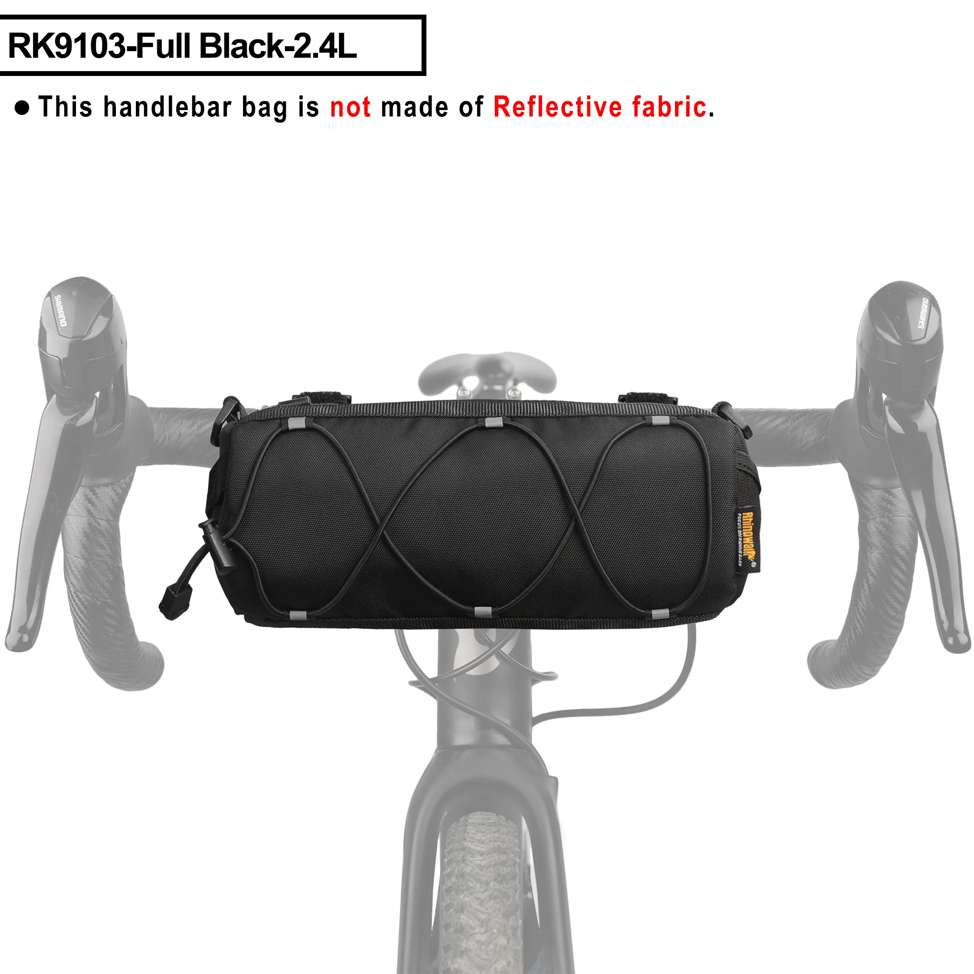 Rhinowalk 2,4 LBike Tasche Hohe Sichtbarkeit Reflektierende Fahrrad Lenker Tasche oder Andere Farben MTB Straße CyclingBike Rahmen Rohr Tasche