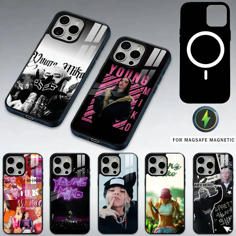 

Singer Y-Young Mikos Phone Case For iPhone17,16,15,14,13,12,11 Plus,Pro Max Magnetic For Magsafe Wireless Charging