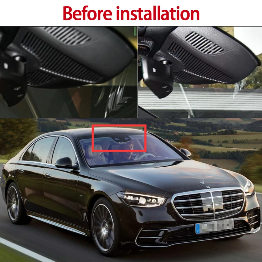 Plug and play Car DVR Wifi Dash Cam Camera Video Recorder Original For Mercedes-Benz S Class S400L S450L 4MATIC 2021 2022 2023