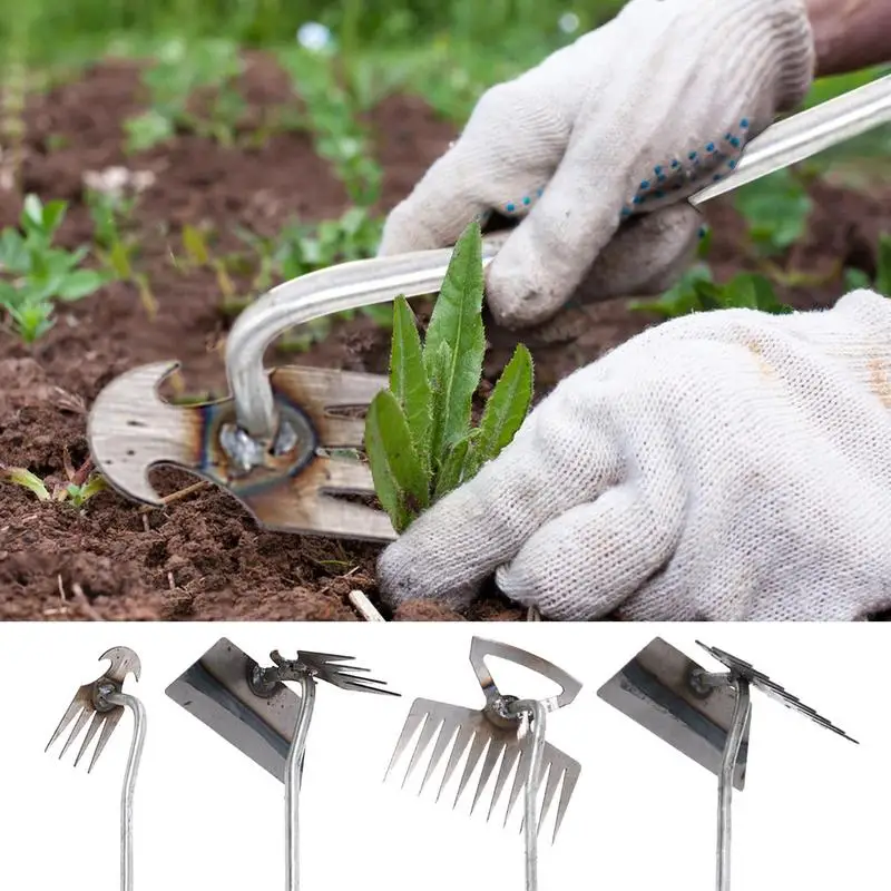 Weeding Puller Tool Manual Vertical Weeding Digging Grass Shovel Lawn Root Remover Garden Hoe Garden Supplie For Weeding Digging